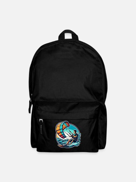 Kitesurfer Kiteboard Kitesurfen Kitesurf - Rucksack - Schwarz