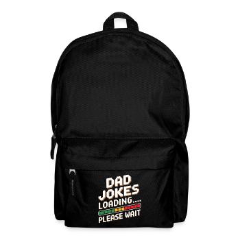Dad Jokes Loading - Pixel Retro Humor Father Gift - Backpack - black - Front