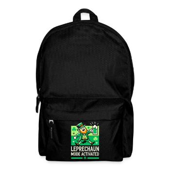Leprechaun Mode Activates St. Patrick's Day Fun - Backpack - black - Front