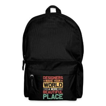 Designer - Rucksack - Schwarz - Vorne
