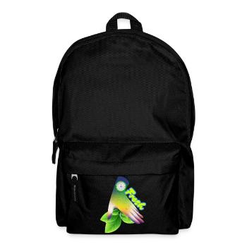 Design der frischen Gradient-Blattuhr - Rucksack - Schwarz - Vorne