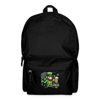 St. Patrick's Day Spaß Mit Bier Und Scherzen - Rucksack - Schwarz - Vorne
