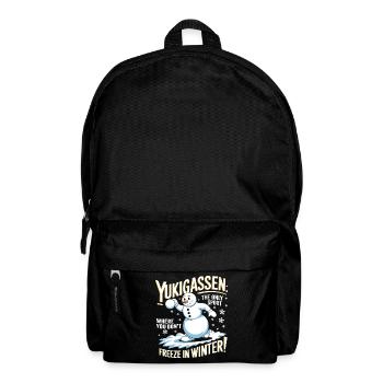 Yukigassen : le seul sport où l’on ne gèle pas - Sac à dos - noir - Devant
