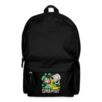 clover and out St. Patrick's Day fun - Backpack - black - Front
