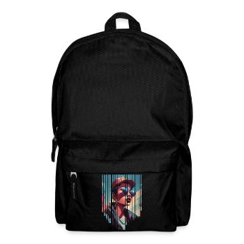 girl girlie wild punk freestyle love peace style - Backpack - black - Front