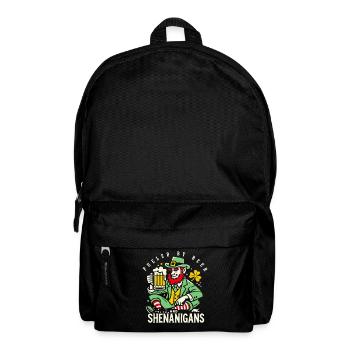 S’amuser à la Saint-Patrick avec de la bière et des manigances - Sac à dos - noir - Devant