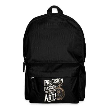 La précision est ma passion, l’horlogerie est mon art ! - Sac à dos - noir - Devant