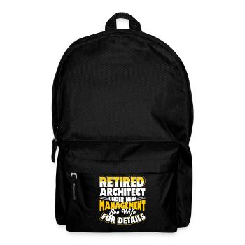 Architekt - Rucksack - Schwarz - Vorne