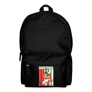 Daddybara Capybara Father Dad - Backpack - black - Front