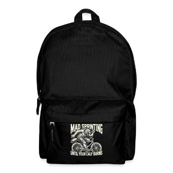 Fahrrad Mad Sprinting Bis Zum Muskelkater - Rucksack - Schwarz - Vorne