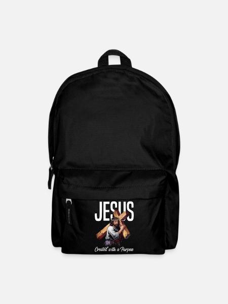 Jesus Created With A Purpose - Rucksack - Schwarz