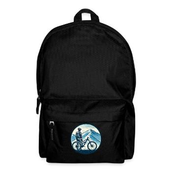 Mountain Bike Adventure Bike Lovers Landscape - Backpack - black - Front