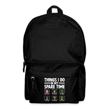 Ce que je fais pendant mon temps libre - Sac à dos - noir - Devant