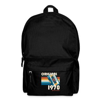 55ème Anniversaire Original Juin Millésime 1970 - Sac à dos - noir - Devant