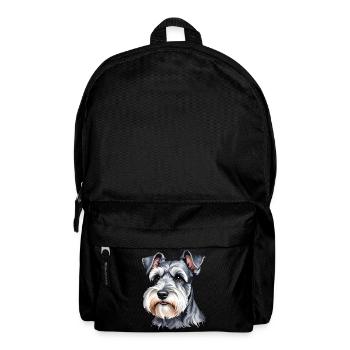 Zwergschnauzer - Rucksack - Schwarz - Vorne
