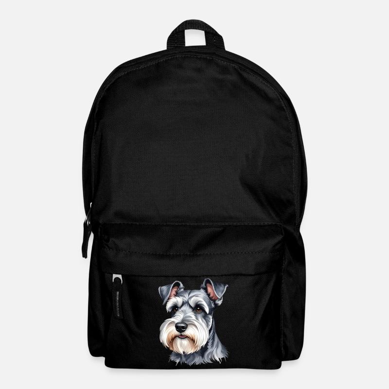 Miniature Schnauzer - Backpack - black
