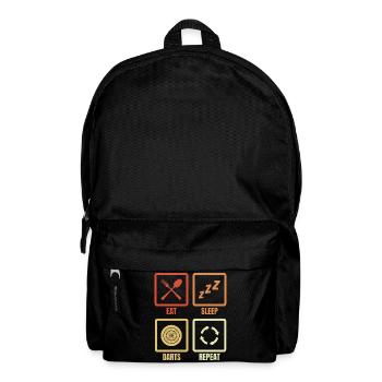 Manger des fléchettes pour dormir répéter - Sac à dos - noir - Devant