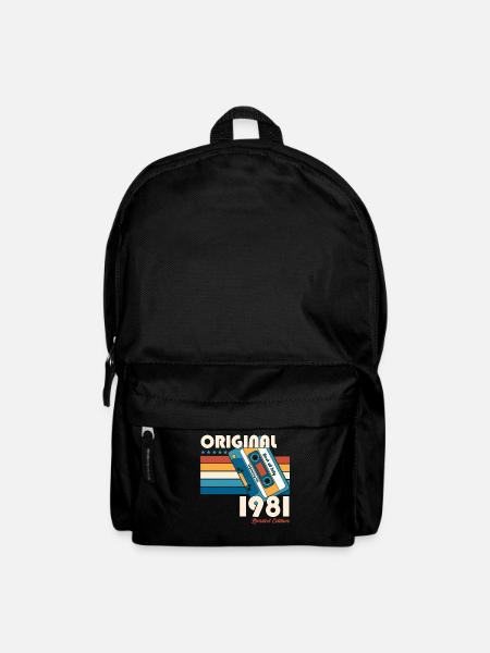 44. Geburtstag Kassette Juli Jahrgang 1981 - Rucksack - Schwarz