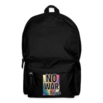 Peace Peace Freedom No War - Backpack - black - Front