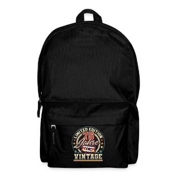 75. Geburtstag - Rucksack - Schwarz - Vorne