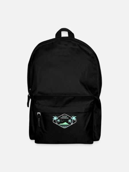 Nusa Penida Palmen Insel Strand Ubud Bali Souvenir - Rucksack - Schwarz