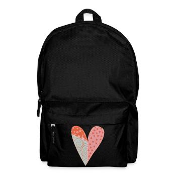 Patchwork Heart No1 - Backpack - black - Front