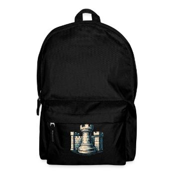 Chess Rook Fortress Chess Players Unite - Backpack - black - Front