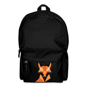Geometric fox digital print - Backpack - black - Front