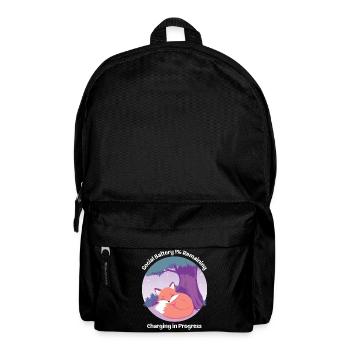 Niedlicher Fuchs mit Baum - Rucksack - Schwarz - Vorne