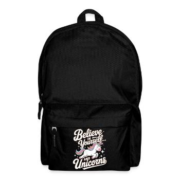 Inspirational Unicorn and Confidence Design - Backpack - black - Front