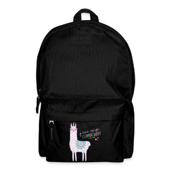 Llamacorn rosa Lama Einhorn  - Rucksack - Schwarz - Vorne