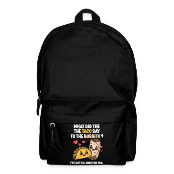 Taco Burrito Love Mexican Food Lover - Backpack - black - Front