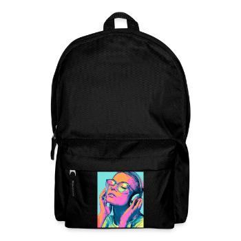 Neon Popart Casque Portrait - Sac à dos - noir - Devant