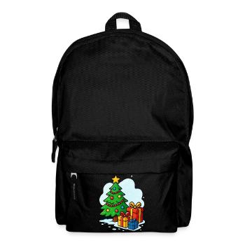 Christmas Tree Cartoon Gifts - Backpack - black - Front