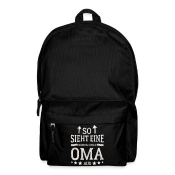 So sieht eine coole Oma aus Beste Großmutter - Rucksack - Schwarz - Vorne