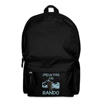 Jpeux Pas J'ai Rando - Sac à dos - noir - Devant