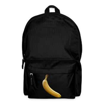 Banane Minimal Gelb Silhouette - Rucksack - Schwarz - Vorne