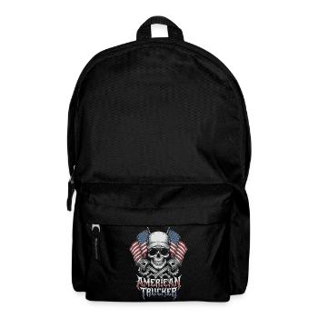 American Trucker Patriotic Truck Driver - Backpack - black - Front
