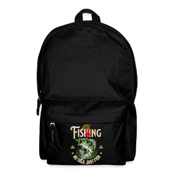 Fish King Angler Design - Rucksack - Schwarz - Vorne