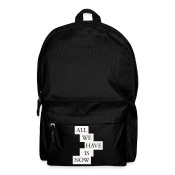 All we have is now - Black/White - Rucksack - Schwarz - Vorne