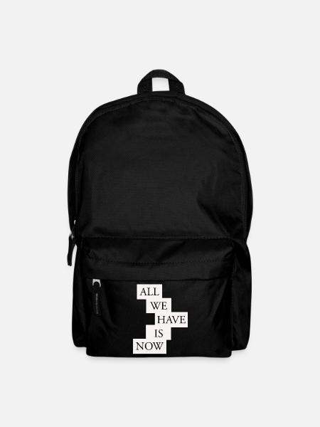 All we have is now - Black/White - Backpack - black