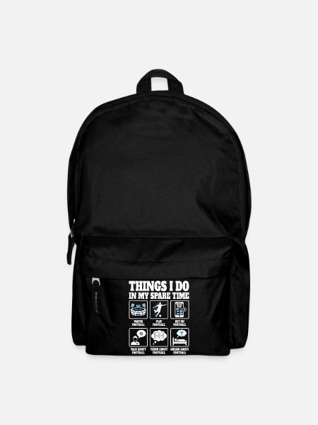 Dinge, die ich tue Fußball Fußballspieler - Rucksack - Schwarz