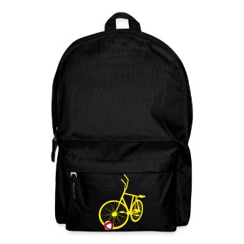 Radball, Cycleball, Hallenradsport - Rucksack - Schwarz - Vorne