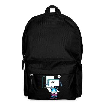 Escape Key Hero Retro Gamer Tastenkappe - Rucksack - Schwarz - Vorne