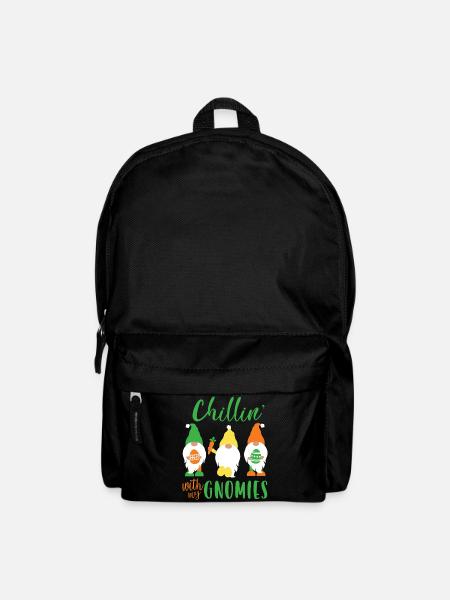 Chillin’ With My Gnomies Easter Design - Backpack - black