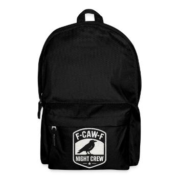 F-Caw-F Night Crew Raven Crow Humor Night Shift - Backpack - black - Front