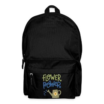 Conception d’arrosoirs de jardinage mignons Flower Power - Sac à dos - noir - Devant