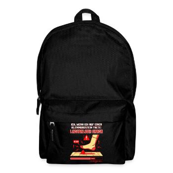 Klemmbaustein Schmerz Systemabsturz Pixel Design - Rucksack - Schwarz - Vorne