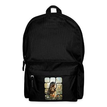 Marmot in the heart of the country flowers - Backpack - black - Front