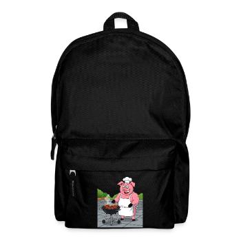 Grilling cozy pig - Backpack - black - Front
